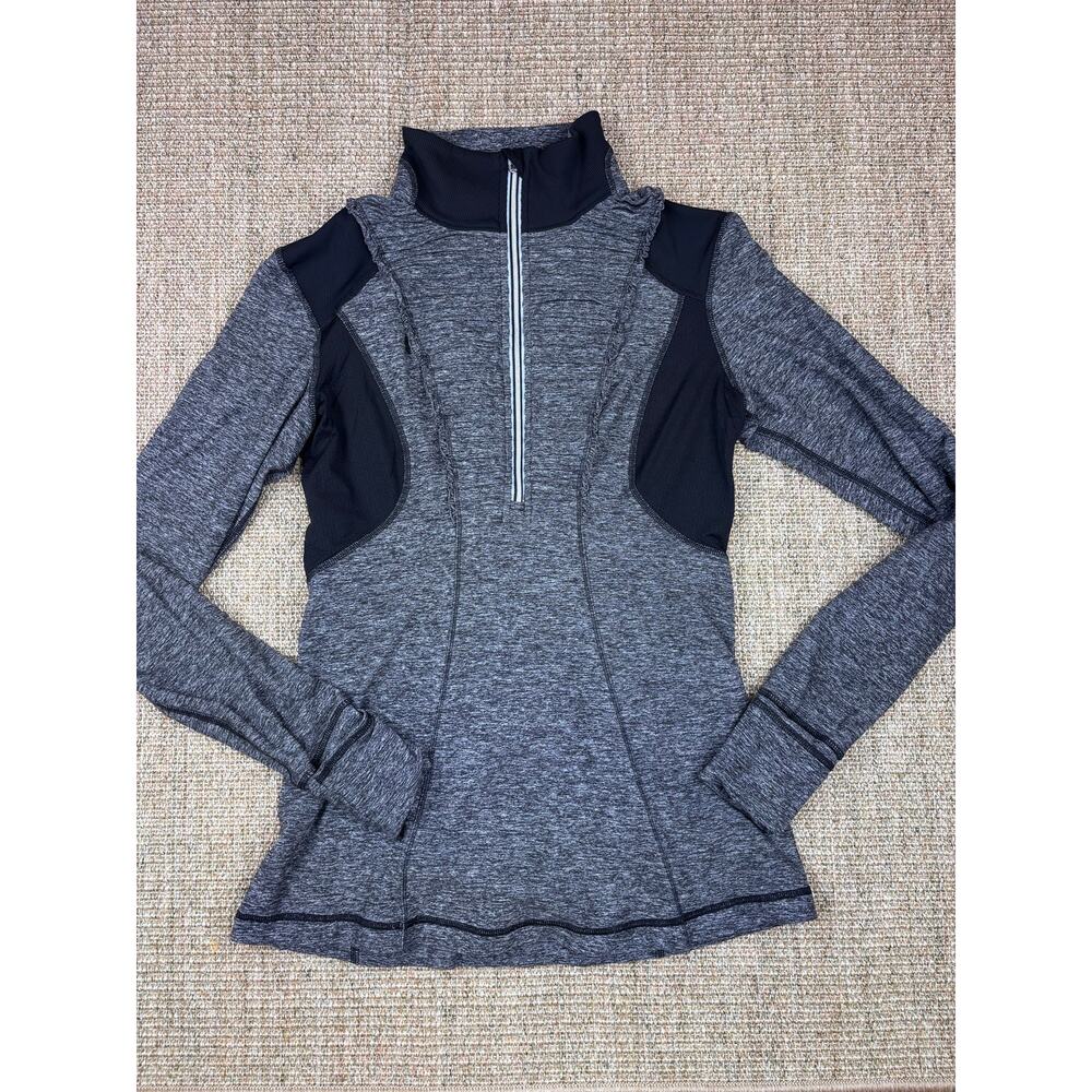🍋 Lululemon Half Zip Pullover | No Size Tag | Heathered Gray